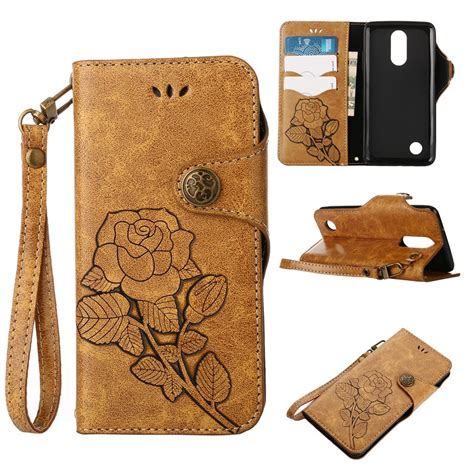 Luxury Flip Wallet Case For Lg K8 2017 X240 Pu Leathersilicone Cover