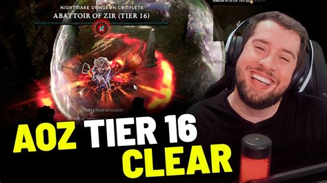 MATADOURO DE ZIR TIER 16 CLEAR MARTELO DOS ANCESTRAIS HOTA BARBARO