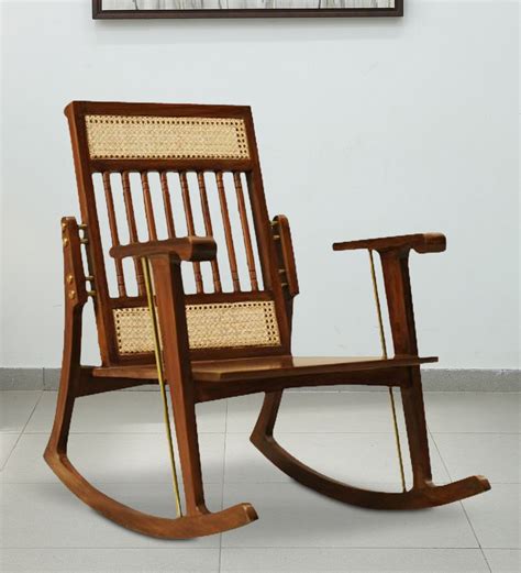 Buy Martinique Sheesham Wood Rocking Chair In Walnut Finish At 6 Off