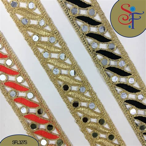 Zari Double Sided Surat Textile Lace For Garments At Rs Roll In Surat