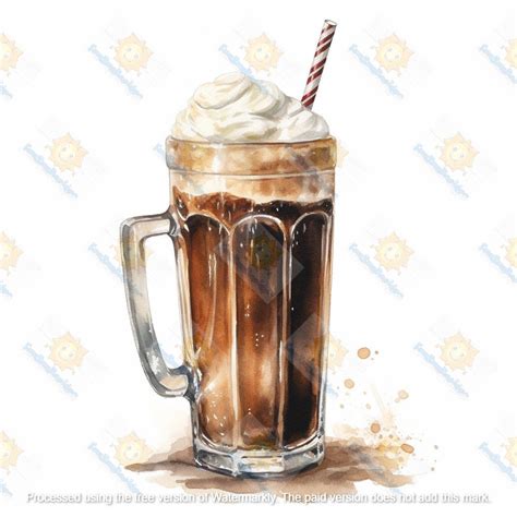 root beer float digital picture printable wall art food photography