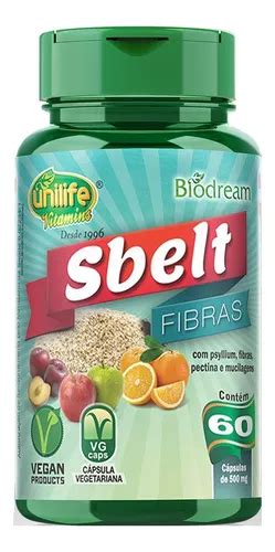 Suplemento en cápsulas Unilife Sbelt Fibras fibra alimentaria en pote