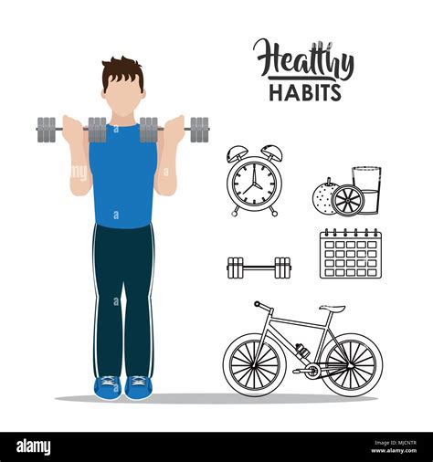 Healthy Habits Lifestyle Stock Vector Image And Art Alamy