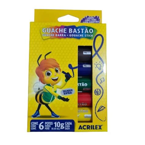 Guache Em Bast O Cores Acrilex Shopee Brasil