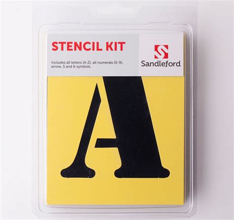 Stencil Kit 150mm A-Z SNLK150 | Sandleford