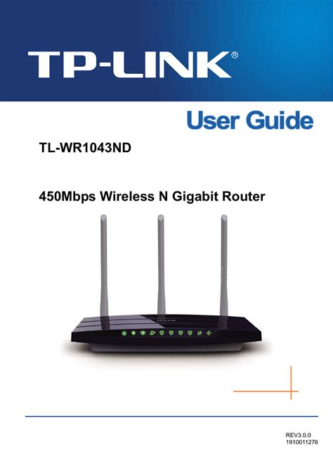 Tp Link Tl Wr1043Nd V3 User Guide