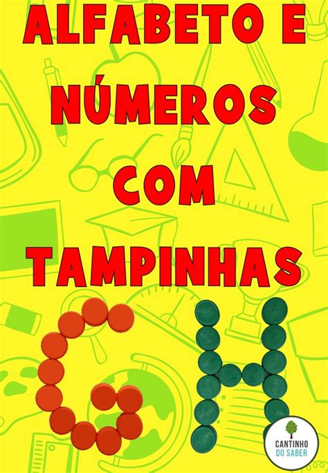 Alfabeto E N Meros Tampinhas Completo Para Imprimir