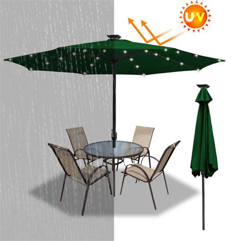 Parasol de Jardin 270 cm UV30 Parasol dExtérieur Parasol de