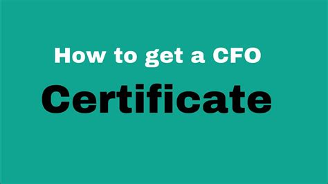 How To Get Cfo Certificate Commission On Filipino Overseas Youtube