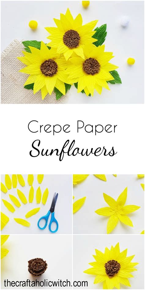 How To Diy Crepe Paper Chocolate Sunflower