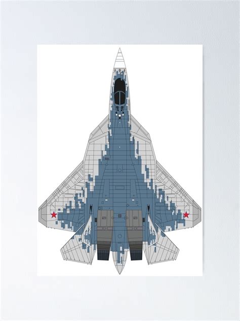 "Sukhoi Su-57" Poster for Sale by fareast | Redbubble