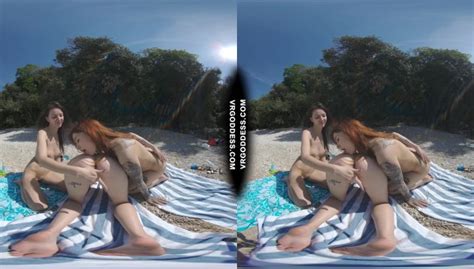 3 Babes On Nude European Beach Mini Lesbian Outdoor Vacation Orgy Matty Cheri Rebeka Ruby VR