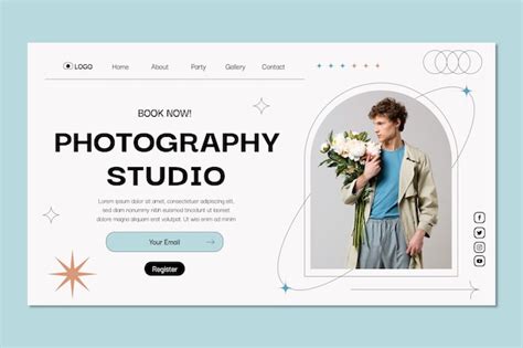 Free Vector | Flat design photography studio landing page