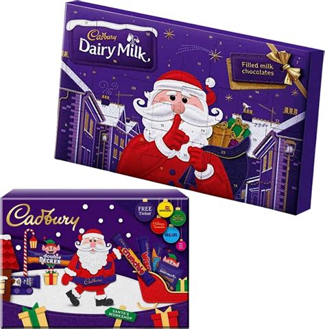 Chocolate Advent Calendar Bundle With Cadbury Dairy Milk Chocolate