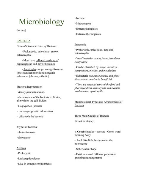 Solution Microbiology Reviewer Studypool