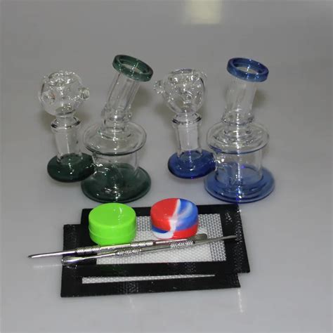 Wholesale Mini Glass Dab Rig With Quartz Banger And Recycler Ideal For