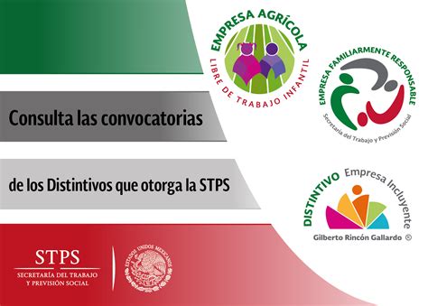 Distintivos De La Stps Secretaría Del Trabajo Y Previsión Social Gobierno Gobmx