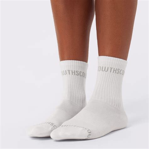 WHITE long socks | SCOWTH