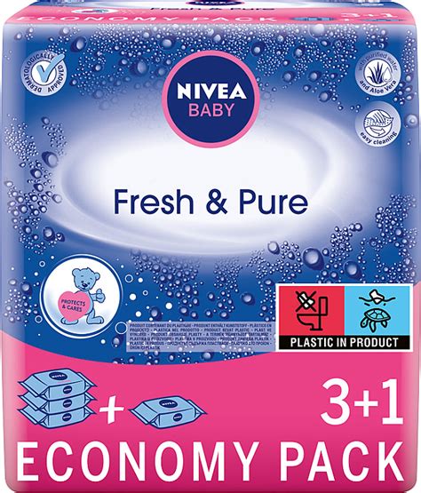 NIVEA BABY Fresh Pure Chusteczki nawilżające dla dzieci i niemowląt