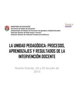 La Unidad Pedag Gica Procesos La Unidad Pedag Gica Procesos