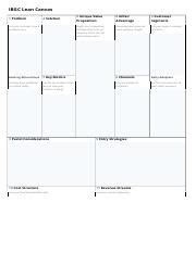 IBGC Lean Canvas 2021 1 Docx IBGC Lean Canvas 1 Problem 4 Solution