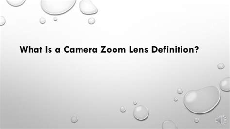 What Is A Camera Zoom Lens Definition