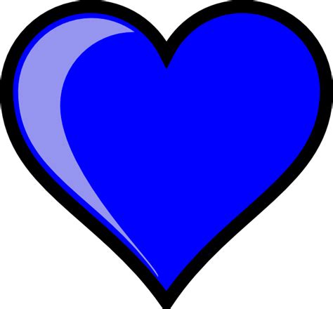 Royal Blue Heart Clipart