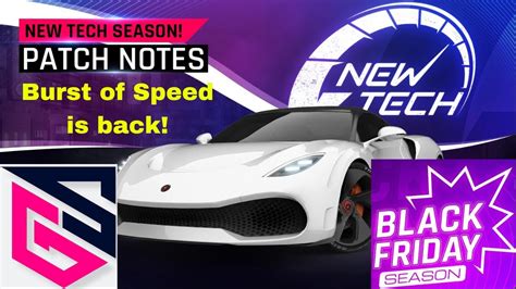 Asphalt Black Friday Burst Of Speed Is Back Patch Notes For