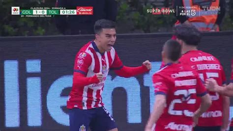 ¡gol De Chivas Beltrán Le Pega Y Pone El 1 0 Antes Del Minuto De Juego