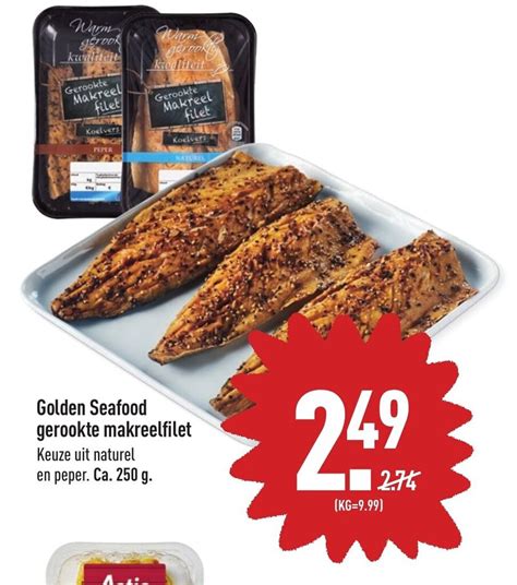 Golden Seafood Gerookte Makreelfilet G Aanbieding Bij Aldi