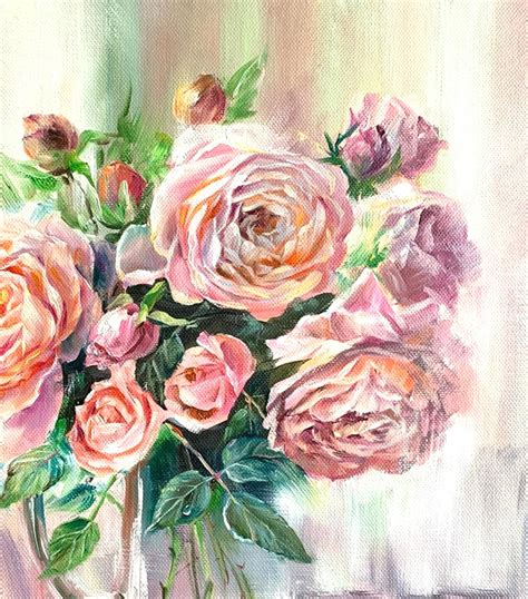 Light Bouquet Oil Painting Painting By Tatyana Ustyantseva Artmajeur