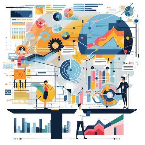 Premium Vector Data Science Vector IllustrationAnalyzing