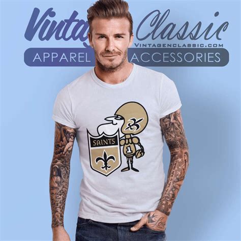 New Orleans Saints Sir Saint Logo Shirt - Vintagenclassic Tee