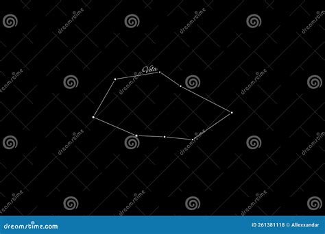 Vela Constellation Cluster Of Stars Sails Constellation Stock Photo