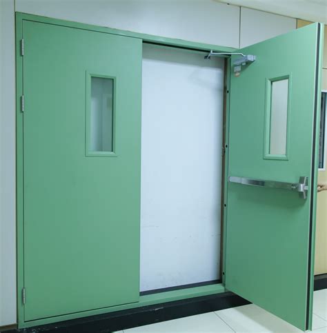 8x8 Emergency Exit Fire Rated Security Fireproof Door With Panic Bar