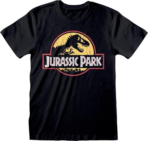 Jurassic Park Distressed Logo Mens T Shirt Official Merchandise S