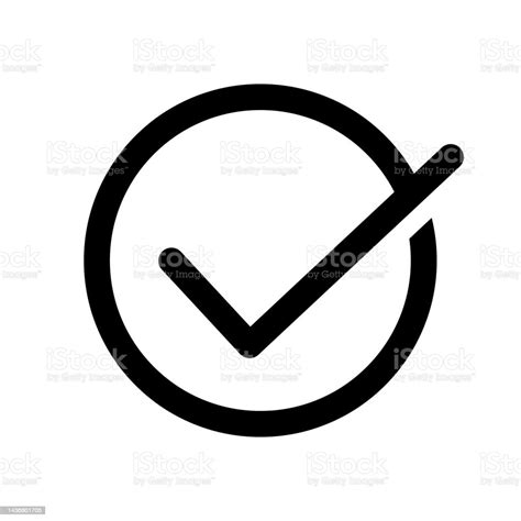 Vector Tick Check Mark Icon Vector Illustration Green Button Check Mark Icons Stock Illustration