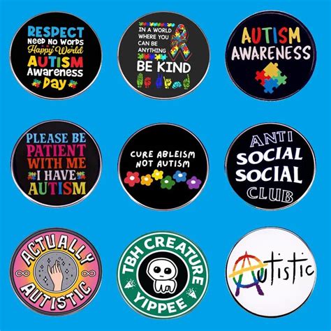 I Am Autistic And Anxious Autism Awareness Autistic Pin Enamel Brooch