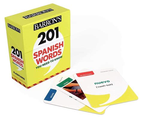 Spanish Words You Need To Know Flashcards Barron S Foreign