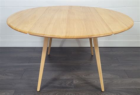 Ercol Round Drop Leaf Dining Table S