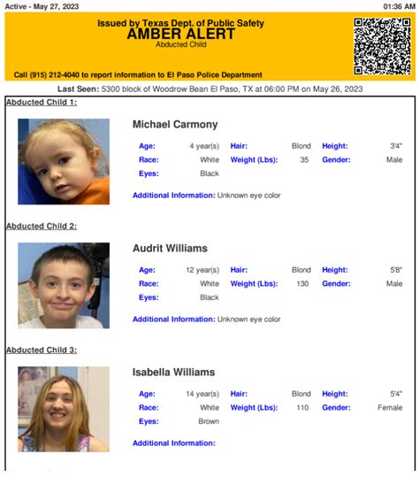 Texas Alerts On Twitter Active Amber Alert For Michael Carmony