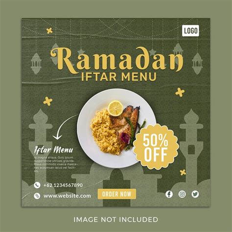 Premium PSD Ramadan Kareem Iftar Social Media Post