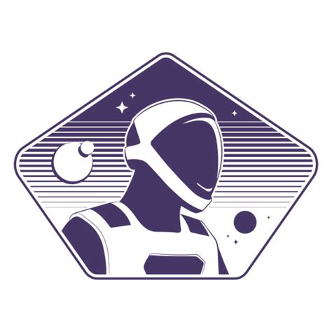 Diseño Png Y Svg De Insignia Espacial De Astronauta Para Camisetas