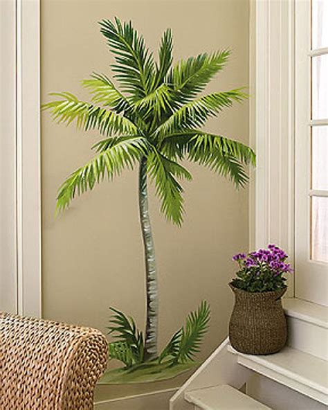 Details About Huge Window Wall Sticker Tropical Beach Palm Tree Vinyl