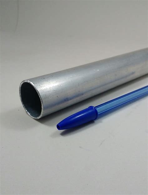 Tubo Aluminio Redondo 1 Polegada 2 54cmx1 00mm 8pç C 90cm ALUMAIS