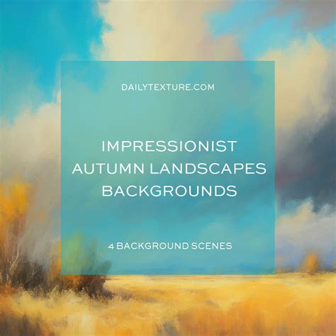 Impressionist Autumn Landscapes Background Collection