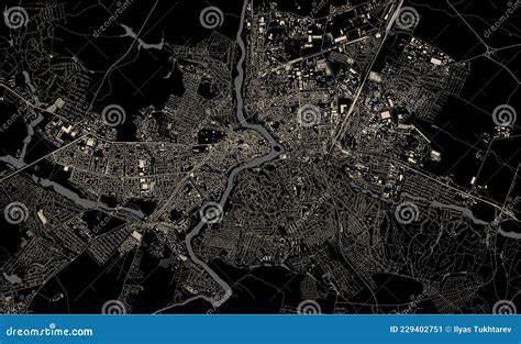 Map of the City of Vinnytsia, Ukraine Stock Vector - Illustration of country, location: 229402751