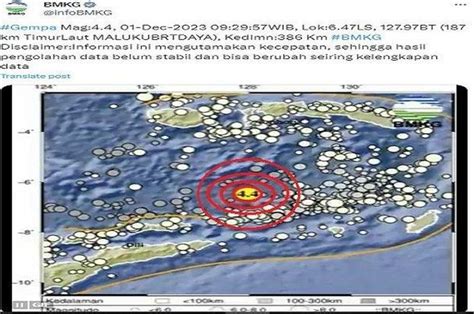 Maluku Barat Daya Diguncang Gempa 44 M Bmkg Akibat Subduksi Lempeng