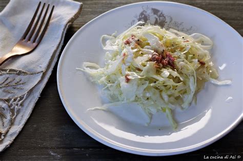 Insalata Di Cavolo Cappuccio Ricetta Facile Veloce La Cucina Di Asi