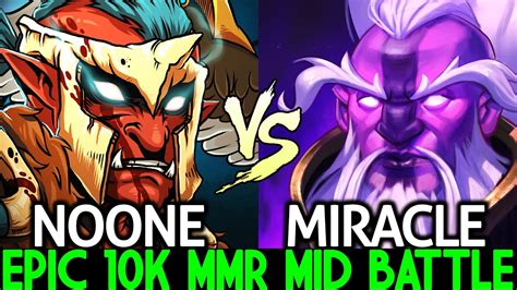 MIRACLE Void Spirit VS NOONE Troll Warlord Epic 10k MMR Mid Battle